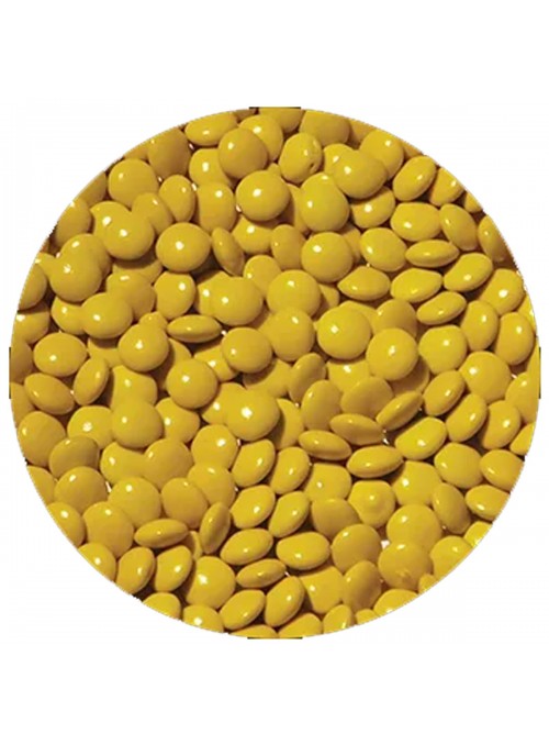 Coloreti Amarelo Confeito Sabor Chocolate 300g Pastilhas Confeitadas