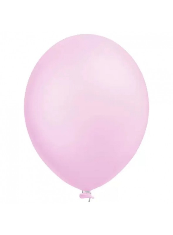 Balão de Látex Rosa Bebe Liso 11 Polegadas 27cm 50 Unidades