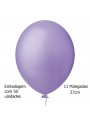 Balão de Látex Lilás Liso 11 Polegadas 27cm 50 Unidades