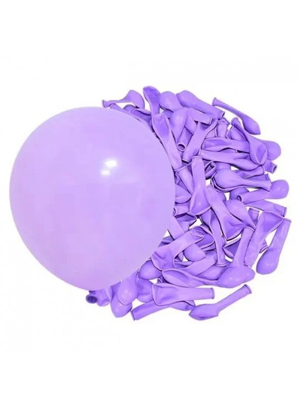 Balão de Látex Lilás Liso 11 Polegadas 27cm 50 Unidades