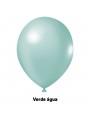 Balão de Látex Verde Água Liso 11 Polegadas 27cm 50 Unidades