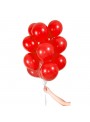 Balão de Látex Vermelho Liso 11 Polegadas 27cm 50 Unidades