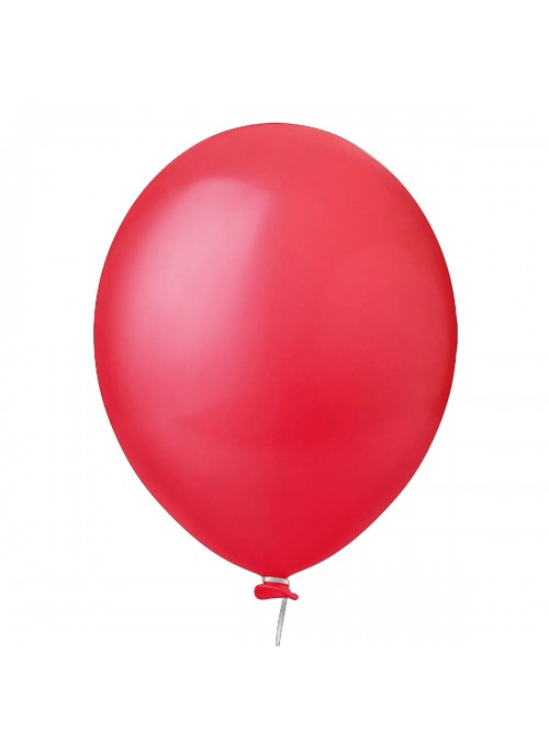 Balão de Látex Vermelho Liso 11 Polegadas 27cm 50 Unidades