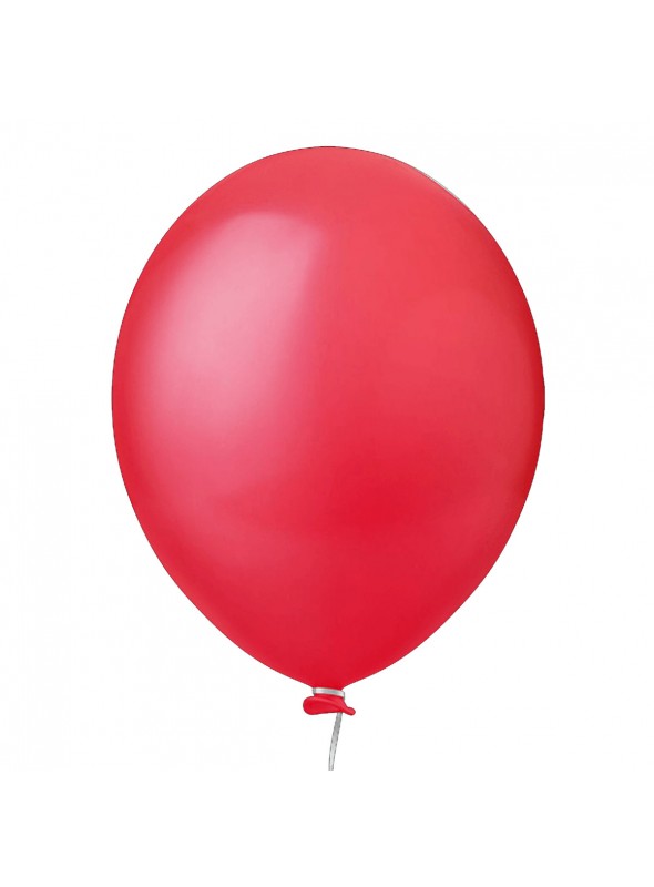 Balão de Látex Vermelho Liso 11 Polegadas 27cm 50 Unidades