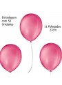 Balão de Látex Rosa Pink Liso 11 Polegadas 27cm 50 Unidades