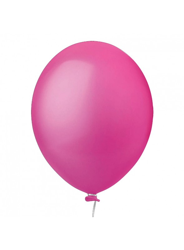 Balão de Látex Rosa Pink Liso 11 Polegadas 27cm 50 Unidades