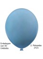 Balão de Látex Azul Jeans Liso 11 Polegadas 27cm 50 Unidades