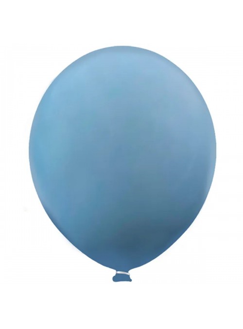 Balão de Látex Azul Jeans Liso 11 Polegadas 27cm 50 Unidades