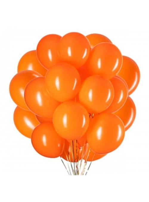 Balão de Látex Laranja Liso 11 Polegadas 27cm 50 Unidades