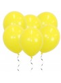 Balão de Látex Amarelo Liso 11 Polegadas 27cm 50 Unidades