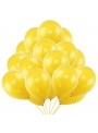 Balão de Látex Amarelo Liso 11 Polegadas 27cm 50 Unidades