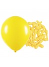 Balão de Látex Amarelo Liso 11 Polegadas 27cm 50 Unidades