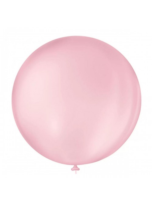 Balão de Látex Rosa Bebe Candy Liso 5 Polegadas 12cm 50 Unidades