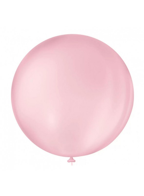 Balão de Látex Rosa Bebe Candy Liso 5 Polegadas 12cm 50 Unidades