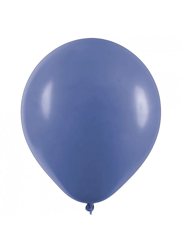 Balão de Látex Azul Jeans Liso 5 Polegadas 12cm 50 Unidades