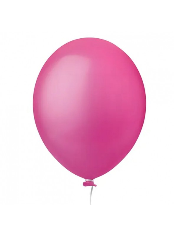 Balão de Látex Rosa Pink Liso 5 Polegadas 12cm 50 Unidades
