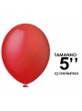 Balão de Látex Vermelho Liso 5 Polegadas 12cm 50 Unidades