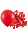 Balão de Látex Vermelho Liso 5 Polegadas 12cm 50 Unidades