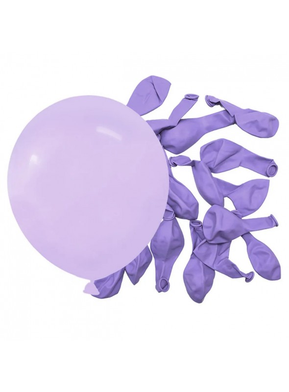 Balão de Látex Lilás Bebe Candy Liso 5 Polegadas 12cm 50 Unidades