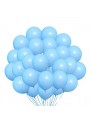 Balão de Látex Azul Claro Candy Liso 5 Polegadas 12cm 50 Unidades