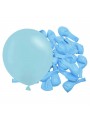 Balão de Látex Azul Claro Candy Liso 5 Polegadas 12cm 50 Unidades