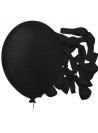Balão de Látex Preto Liso 5 Polegadas 12cm 50 Unidades