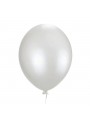 Balão de Látex Branco Perolizado Liso 5 Polegadas 12cm 25 Unidades