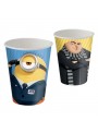 Prato e Copo de Papel Festa Minions Meu Malvado Favorito 8 Unidades de Cada
