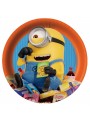 Prato e Copo de Papel Festa Minions Meu Malvado Favorito 8 Unidades de Cada