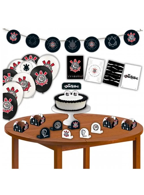 Faixa Decorativa Festa Futebol Corinthians 2,50 Metros
