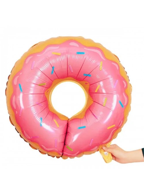 Balão Metalizado Donuts Rosquinha Doce 70 X 62cm Flutua