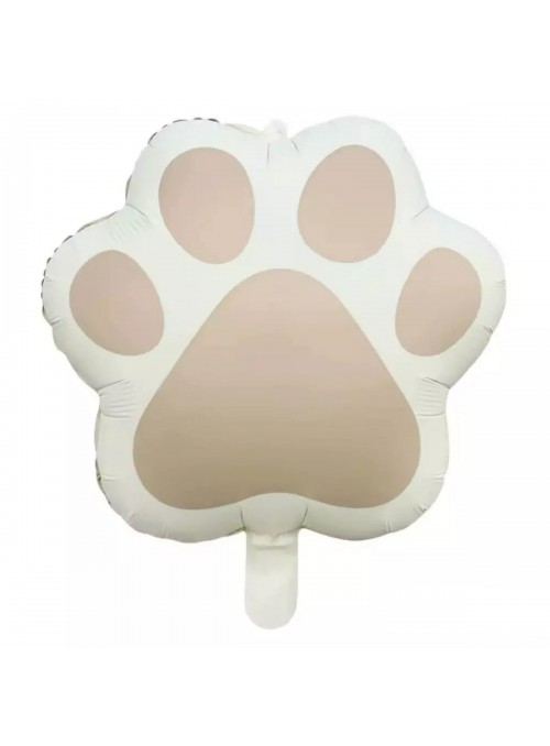 Balão Metalizado Patinha Cachorro Candy 45x52cm Festa Pet