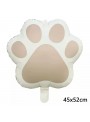 Balão Metalizado Patinha Cachorro Candy 45x52cm Festa Pet