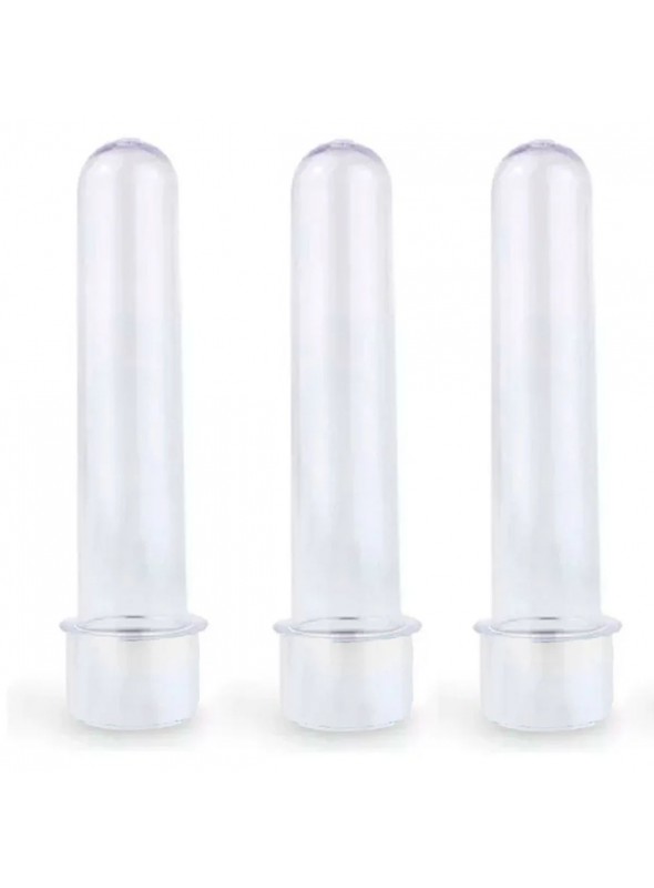 Lembrancinha Tubete Transparente 13cm 12 Unidades