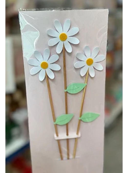 Topo para Bolo Flor Margarida 3 Unidades