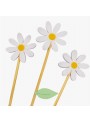 Topo para Bolo Flor Margarida 3 Unidades