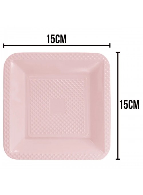 Kit Festa 10 Pessoas Descartáveis Rosa Candy Prato Copo Garfo Guardanapo