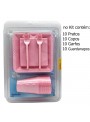Kit Festa 10 Pessoas Descartáveis Rosa Candy Prato Copo Garfo Guardanapo