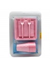 Kit Festa 10 Pessoas Descartáveis Rosa Candy Prato Copo Garfo Guardanapo