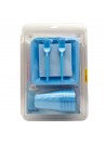 Kit Festa 10 Pessoas Descartáveis Azul Claro Prato Copo Garfo Guardanapo