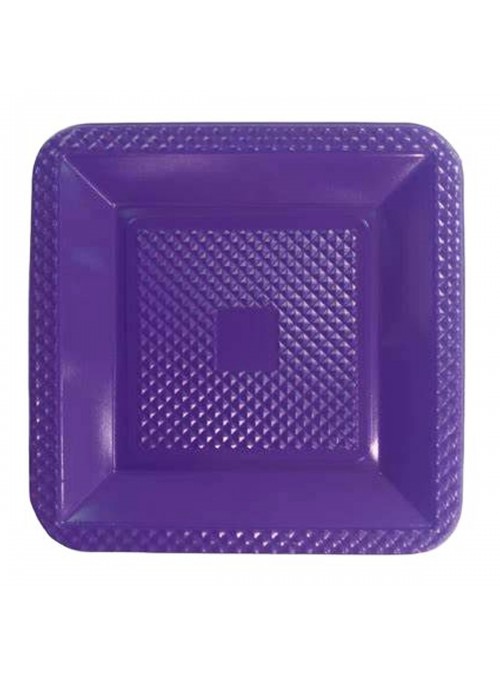 Kit Festa 10 Pessoas Descartáveis Roxo Prato Copo Garfo Guardanapo