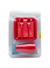Kit Festa 10 Pessoas Descartáveis Vermelho Prato Copo Garfo Guardanapo