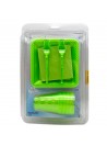 Kit Festa 10 Pessoas Descartáveis Verde Neon Prato Copo Garfo Guardanapo