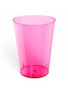 Copo Acrílico Resistente Rosa Neon 200ml 10unid Descartáveis
