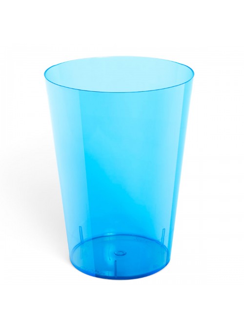 Copo Acrílico Resistente Azul 200ml 10unid Descartáveis