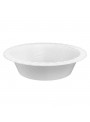 Prato Plástico Fundo Sobremesa Branco 15cm 10 Unidades