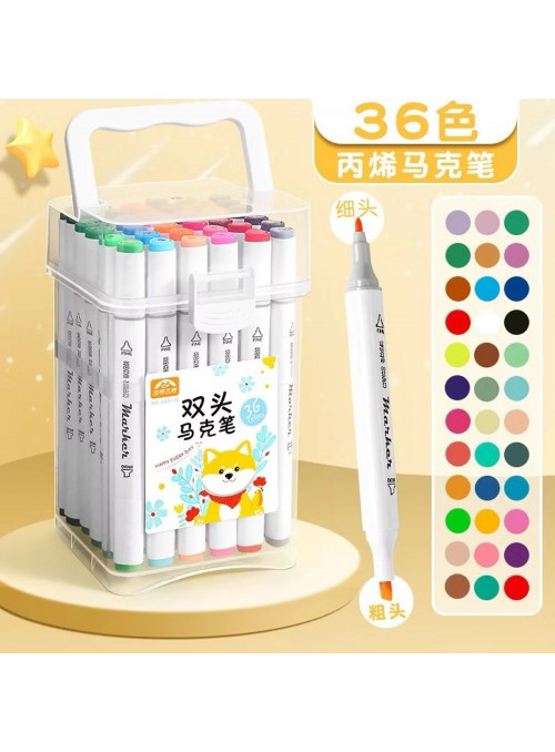 Canetinha Marcadora Tinta Acrílica 36 Cores Acrylic Marker