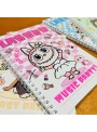 Caderno Espiral Labubu Rosa 14,5x21 70 Folhas Bloco De Notas