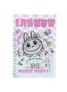Caderno Espiral Labubu Rosa 14,5x21 70 Folhas Bloco De Notas