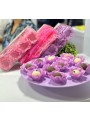 Forminhas Para Doces Flor Nena Super Seda Azul Bebê 40 Unidades